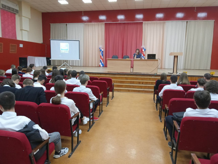 В рамках профориентации в школе состоялась встреча представителей АО ЭОКБ«"Сигнал им.Глухарева» с обучающимися 10-11 классов.